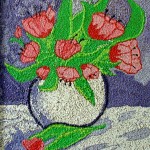 Praca Pacjenta - Bukiet kwiatów w wazonie