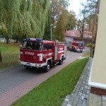 Ćwiczenia zgrywające Ochotniczych Straży Pożarnych - wjazd pojazdów Straży Pożarnej