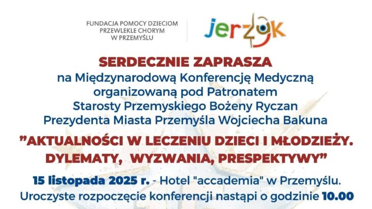 Zaproszenie na Międzynarodową Konferencję Medyczną, w której mamy zaszczyt uczestniczyć jako partner wydarzenia